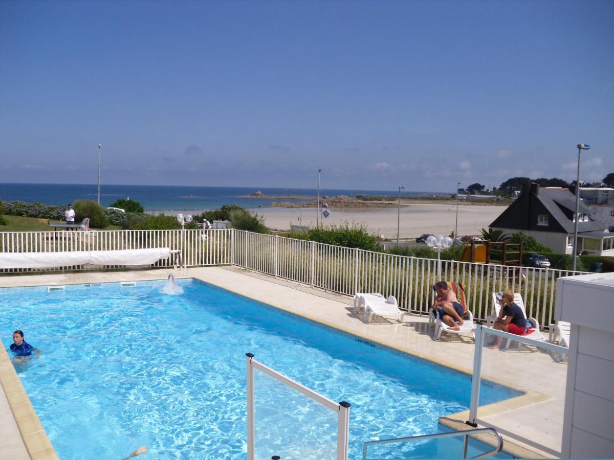 Maison 6 Pers Belle Vue Mer Piscine, Plage A 40 M Trévou-Tréguignec Dış mekan fotoğraf