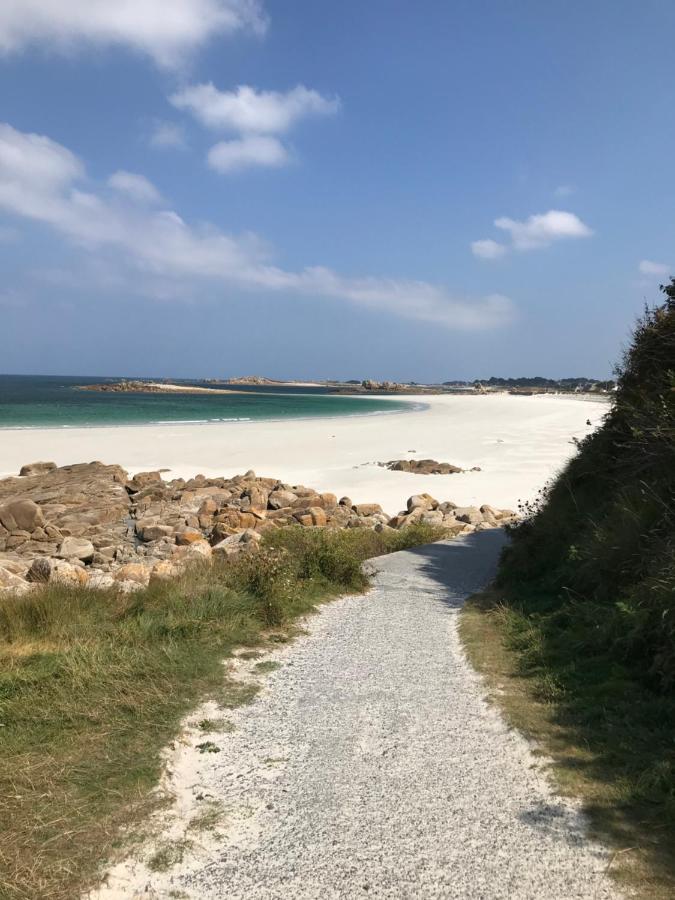 Maison 6 Pers Belle Vue Mer Piscine, Plage A 40 M Trévou-Tréguignec Dış mekan fotoğraf