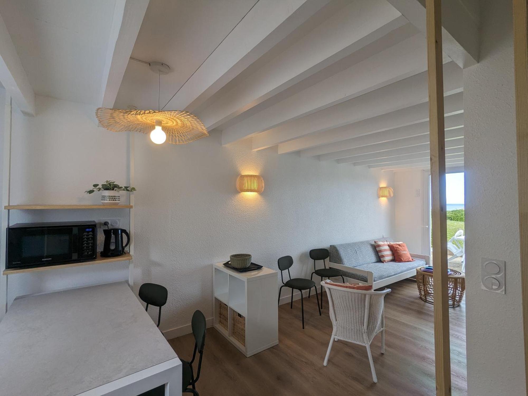 Maison 6 Pers Belle Vue Mer Piscine, Plage A 40 M Trévou-Tréguignec Dış mekan fotoğraf